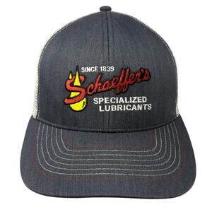 Since 1839 Schaeffer's Specialized Lubricants Trucker Cap Gray OS Mesh Back T&P